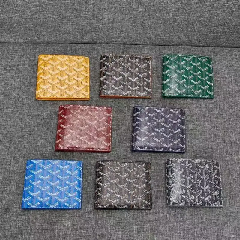 Plånbok designer plånbok lyx mens plånbok mönster design plånbok material läder olika färger att välja mellan modetemperament mångsidig stil plånbok het