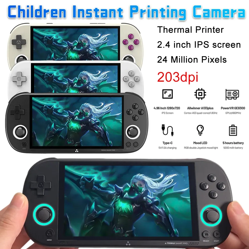 Gracze Trimui Smart Pro 4.96 -calowy HD IPS ekran Open Source Handheld Console Game System System Retro Arcade Pockade Film Player