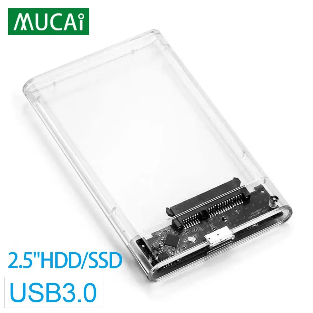 مربعات Mucai 2.5 بوصة HDD Case SATA 3.0 إلى USB 3.0 USB 2.0 5 جيجابايت في الثانية 6TB HDD SSD SPECITION