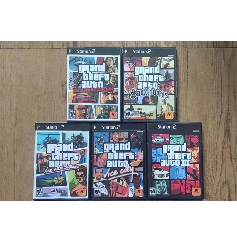 صفقات PS2 COPY DISC GTA Series Unlock Console Station 2 Retro Optical Driver Video Machine Machine Machine