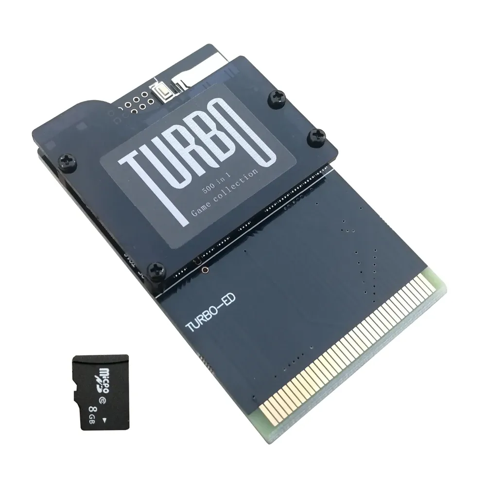 Tillbehör version 2021 PCE PC Engine Console Game Card Turbo 500 i 1 Supports Ever Drive Grafx och GT Handhelds