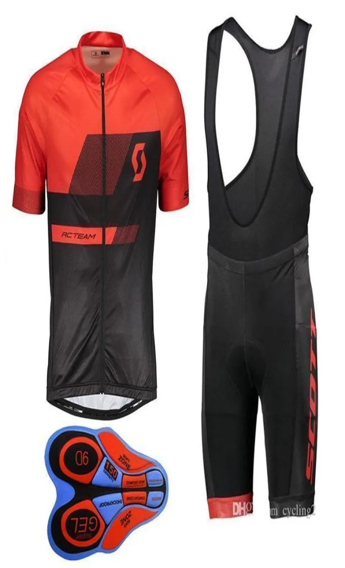 2020 Neues Sommer-Mountainbike-Kurzarm-Radtrikot-Set, atmungsaktiv, schnell trocknend, Herren-Reithemden, 9D-Trägershorts-Set 82402j1779366