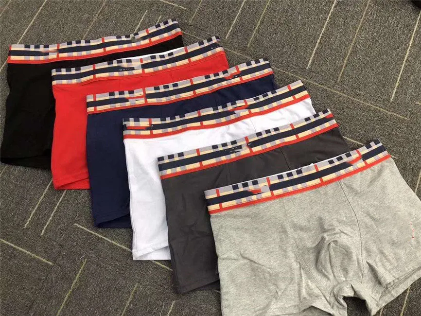 roupas íntimas designers boxer cuecas cuecas respiráveis casuais roupas íntimas de algodão