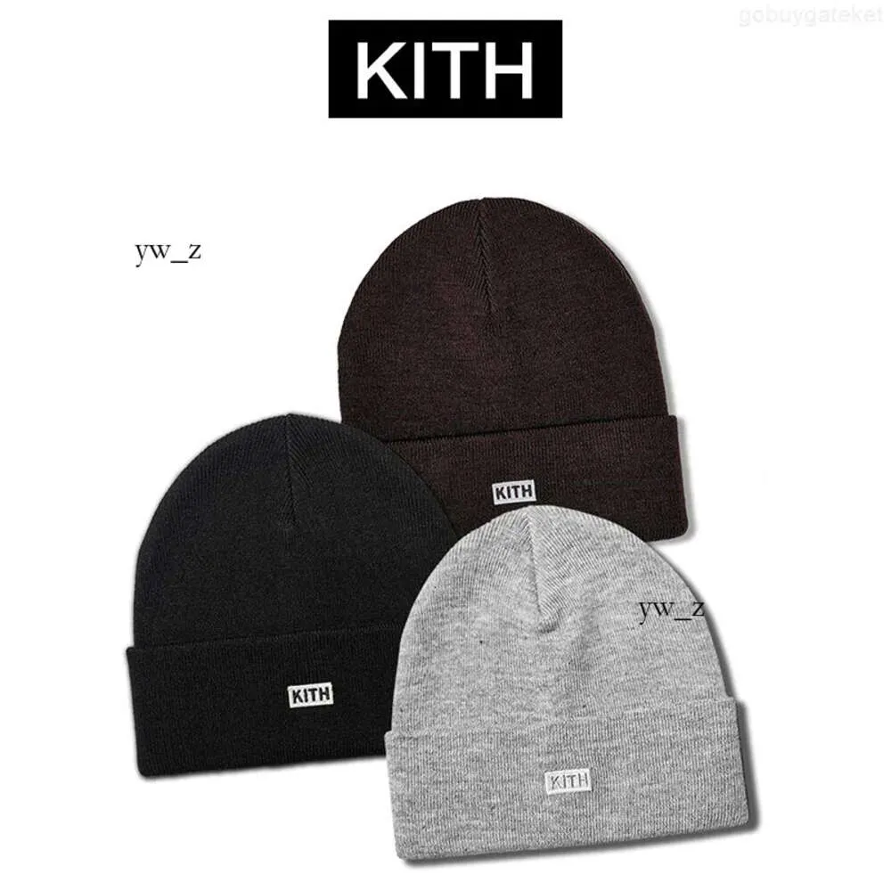 KITH Designer Fashion Brand Small Standard Classic CACK CATTON COTTON Street Autumn and Winter Cold Hat Cotton Knittoned Hat 2347
