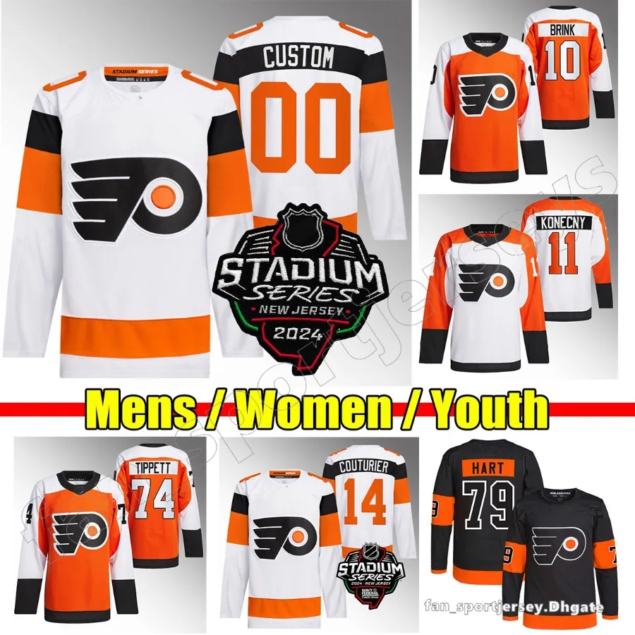 79 Carter Hart Stadium Series hockey jersey philadelphia 14 Sean Couturier Travis Konecny Claude Giroux Bobby Brink flyers Eric Lindros Bobby Clarke jerseys