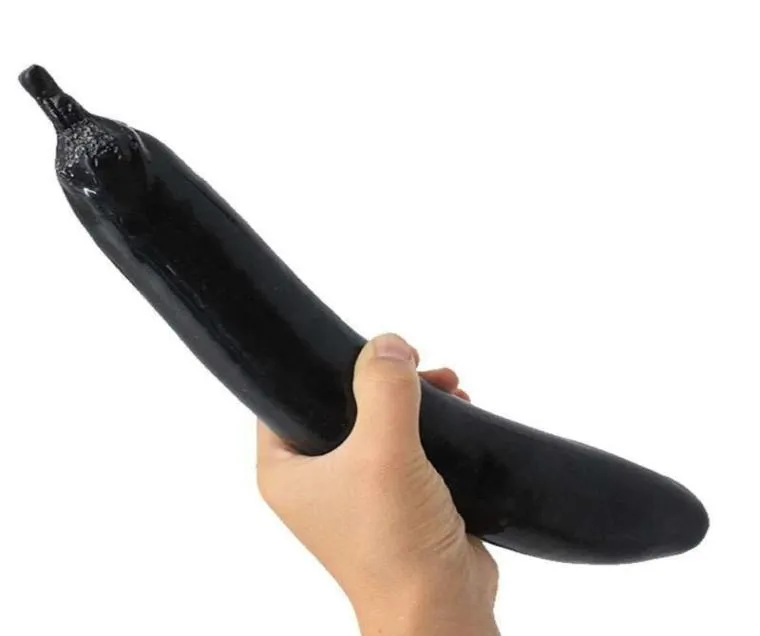 Svart stor realistisk aubergine dildo enorm penis falska tjocka anal stora dildos för kvinnor sex leksaker vuxna spel par Men4605856