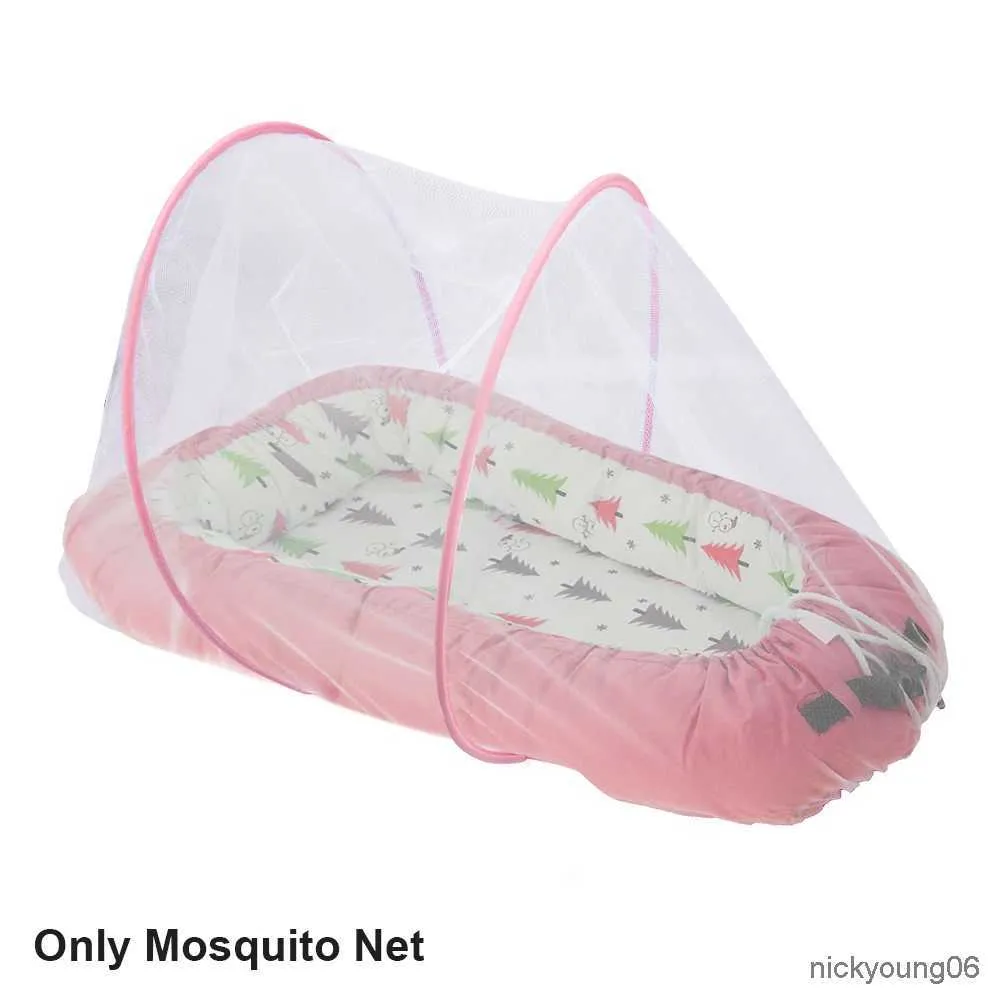 Crib Netting 68x48cm Cienka przenośna składana akcesoria do spania w salonie Travel Baby Crib Mosquito Net Home Decor Bedding oddychający