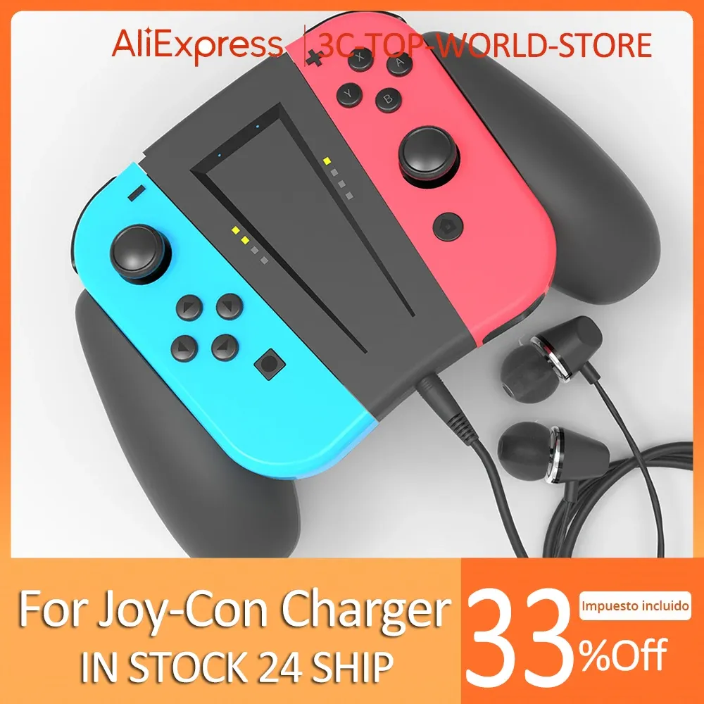 Chargery uchwyt uchwyt ładujący stacja dokująca do Nintendo Switch Joycon Pad Handem Stolik ładowarki Akcesoria do przełącznika