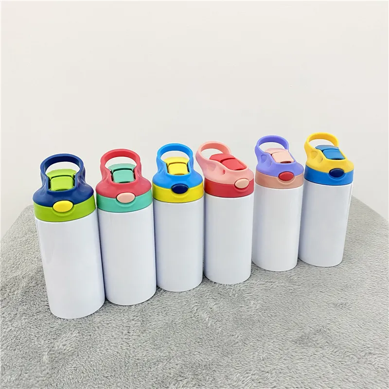 Reto absolutamente 304 de parede dupla de aço inoxidável DIY branco em branco sublimação 12 onças Crianças bebê Sippy Cups canecas copos garrafa tumbler, vendido por caixa