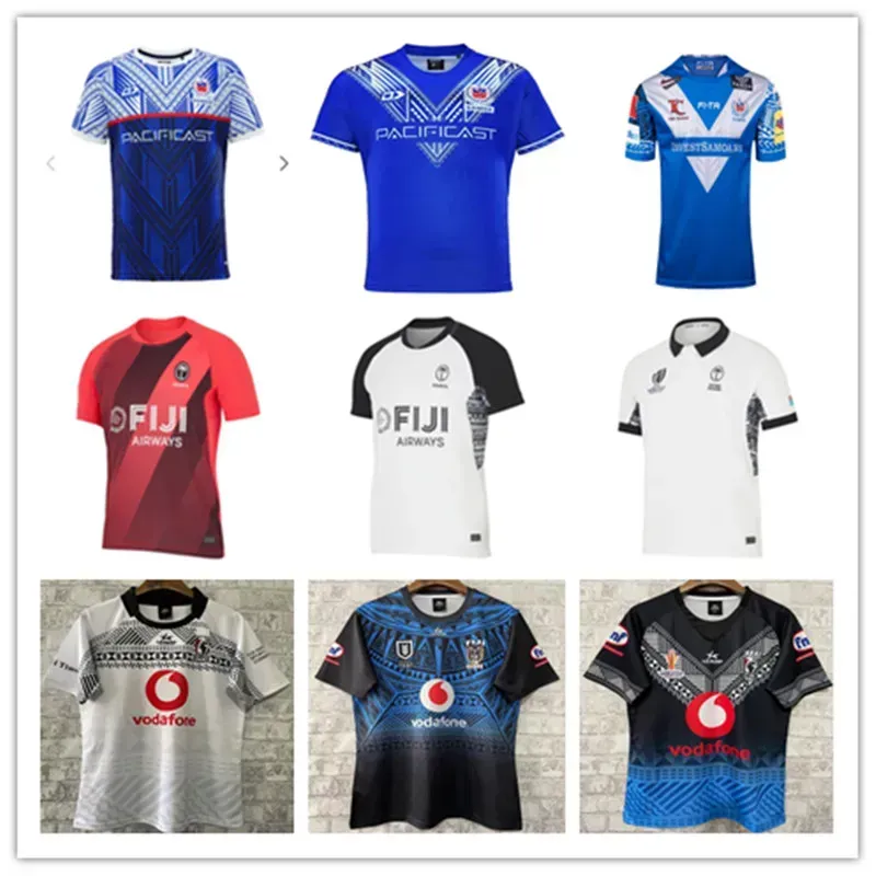S-5XL Neues 2023 2024 SAMOA FIDSCHI Rugby-Trikot 23 24 AUSTRALIEN Home Away Herren Rugby-Shirt