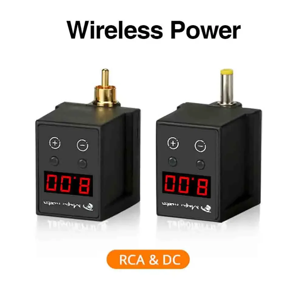 Supply Rechargable Mini Wireless Tattoo Power Supply For Tattoo Machine Pen RCA & DC Plug Battery TypeC Rapid Charging Tattoo Supplies