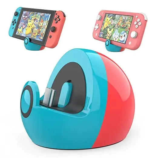 Suporte de carregamento para nintendo switch/switch lite/switch, porta oled tipo c para switch, estação de carregamento, doca de carregador para ns