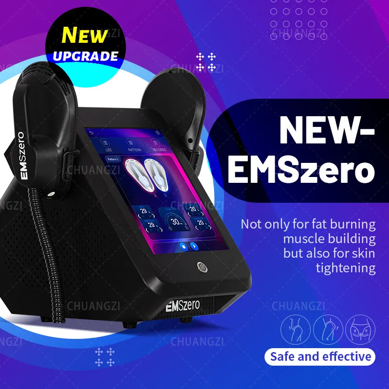 Emszero Highlend RF Slistly Machine 200 هرتز 2/4/5 مقابض الجسم كله يذوب النحت Emszero يزيد من منحنيات جسم العضلات EMS Hiemt