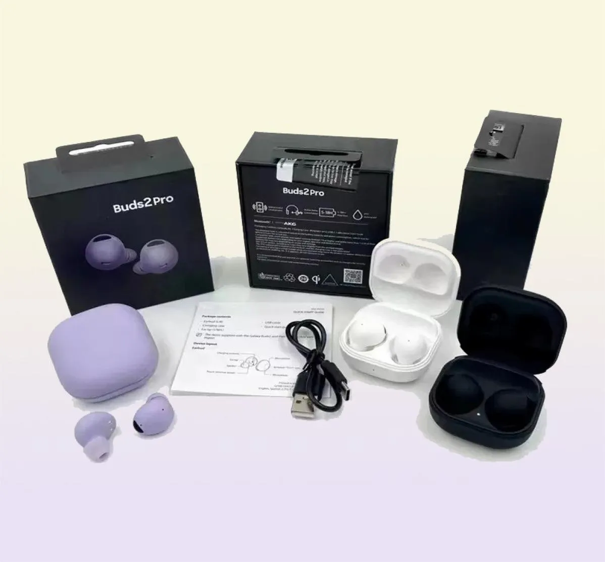 Auricolari per cellulare 2023 Nuovi arrivi Cancellazione del rumore Ricarica wireless Impermeabile Pro Auricolari Auricolari TWS per Buds 2Pro hea4153131