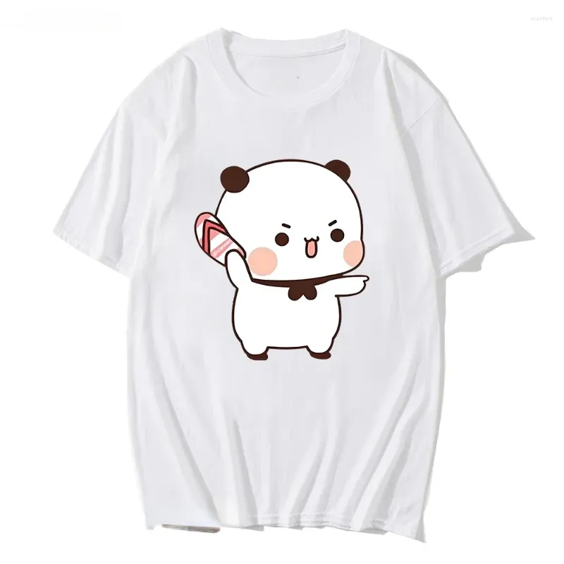 T-shirts pour hommes Belle Bubu jette des tongs à Dudu depuis qu'il taquine la chemise ours Tshirt Kawaii Femmes Vêtements Hommes Tops Graphique