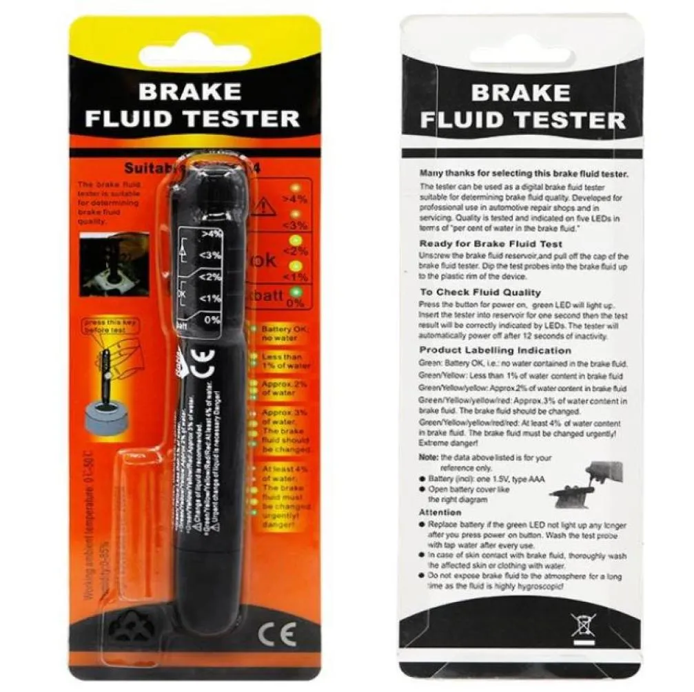Brake Fluid Tester For 4S Shop Car Owner LED Car Vehicle Auto Automotive Testing Tool For DOT3 DOT4 DOT520430644929436