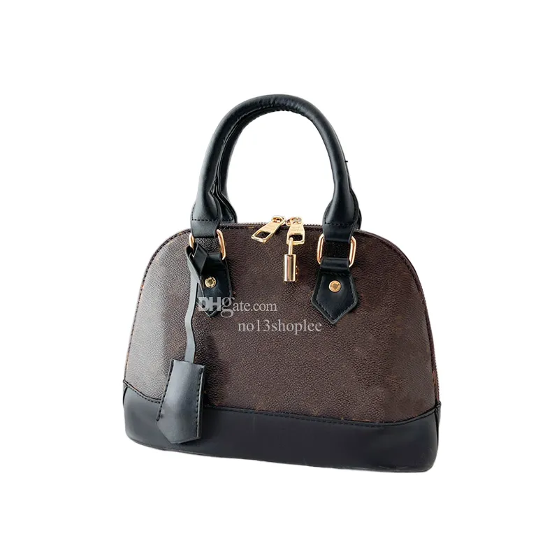 Bolso de mano pequeño de concha negra de diseñador, bolsos de hombro de lujo para mujer