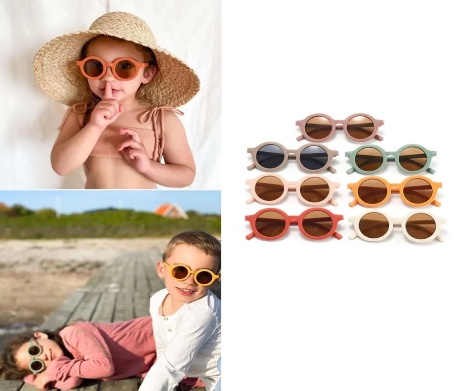 DHL 7 Colors Cute INS Kids Baby Sunglasses girls boys Sun Glasses Cat Eye Shades For Children UV4002535368