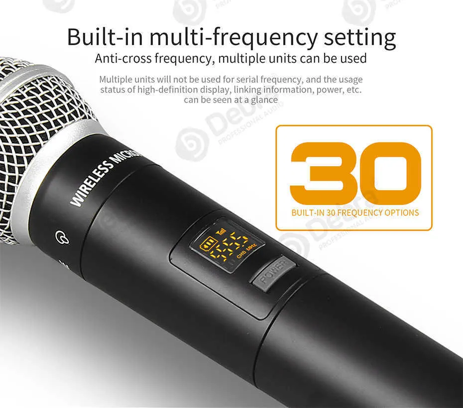 DHgate.com:Professional UHF Wireless Handheld Microphone Set for DSLR ...