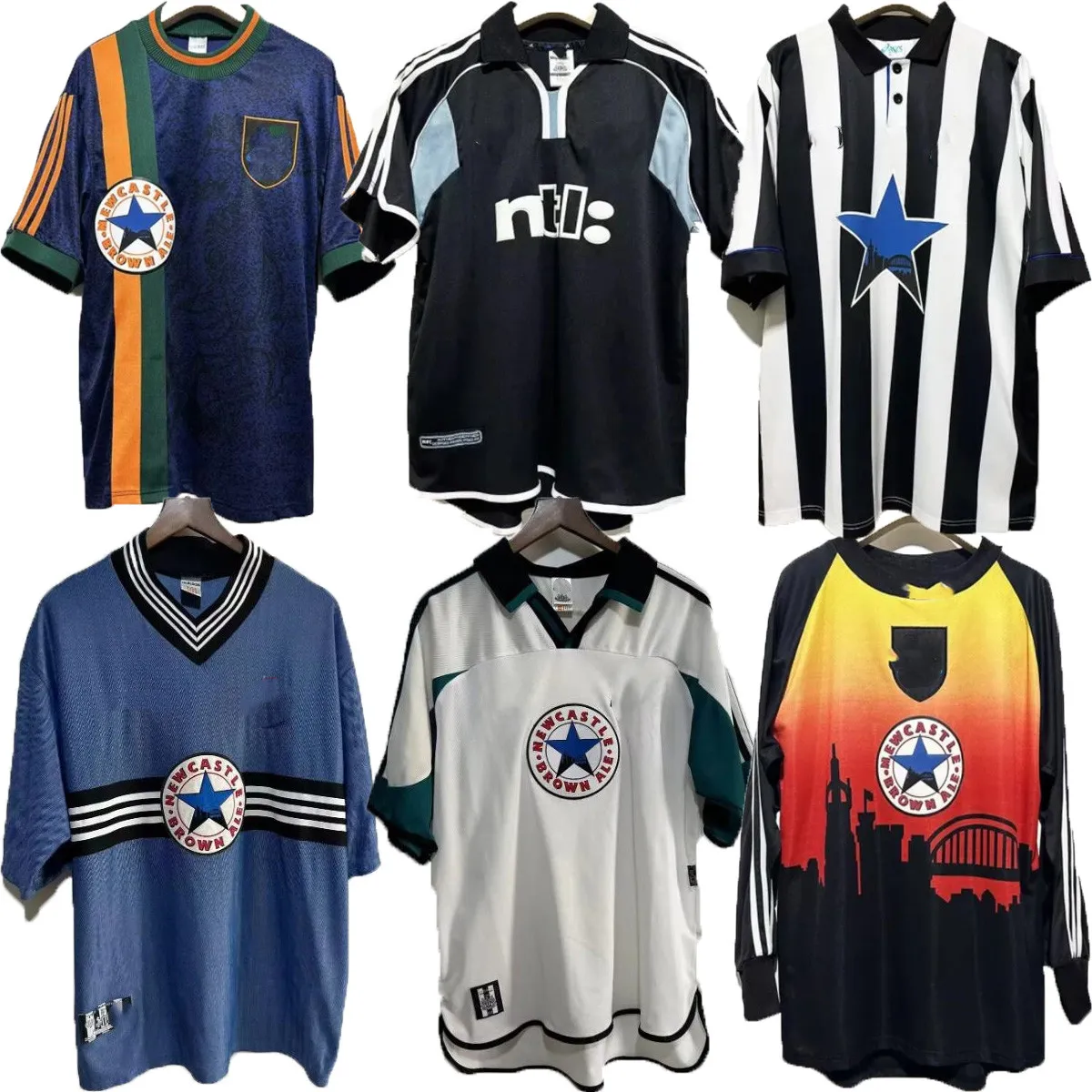 1997 1998 Shearer retro camisas de futebol 93 95 1999 2000 2001 casa fora 97 98 04 06 ASPRILLA Barnes Pearce Batty United Rush camisa de futebol clássica vintage