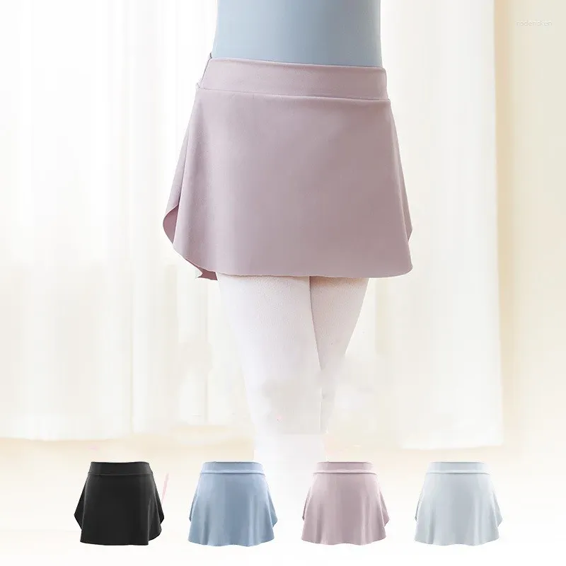 Bühnenkleidung Ballettrock Kinder Übungskleidung Rüschen Ballerina Tutu Gaze Mädchen Seitenschlitz Tanzkleid