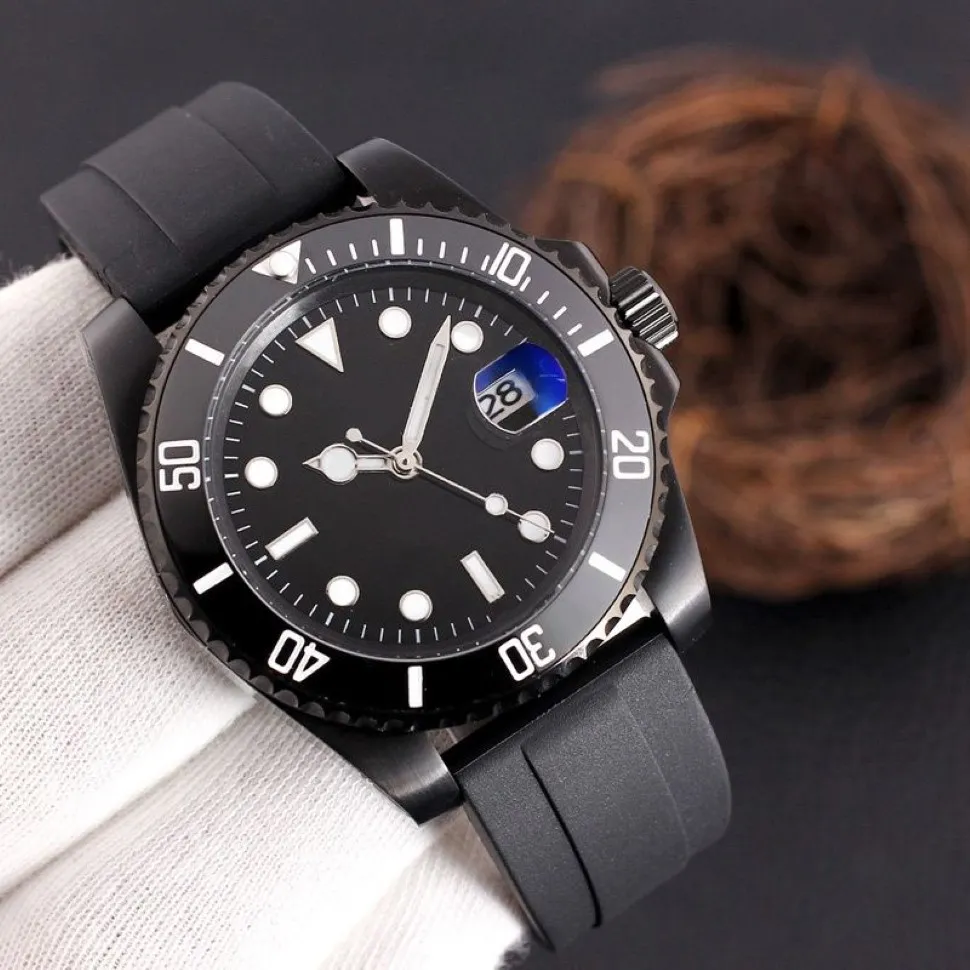 Męskie zegarki automatyczne zegarek mechaniczny 42 mm Ruch na rękę na rękę zwykłe pływanie na rękę Kluczowe klamra Montre de Luxe218l