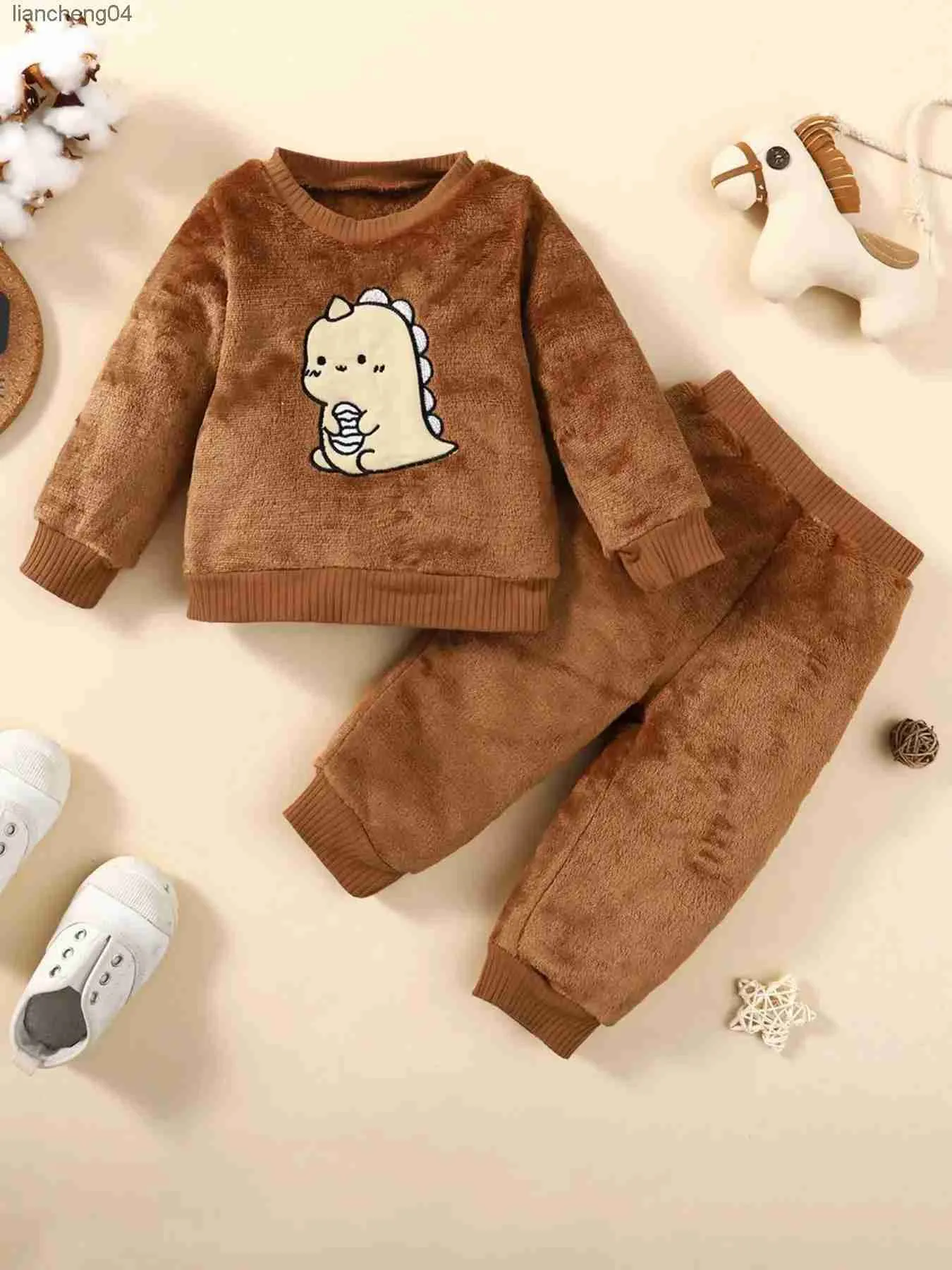 Ensembles de vêtements hiver nouveau-né infantile 0-24M bébé filles garçons pull bébé ensemble à manches longues à capuche doux mode mignon bébé vêtements