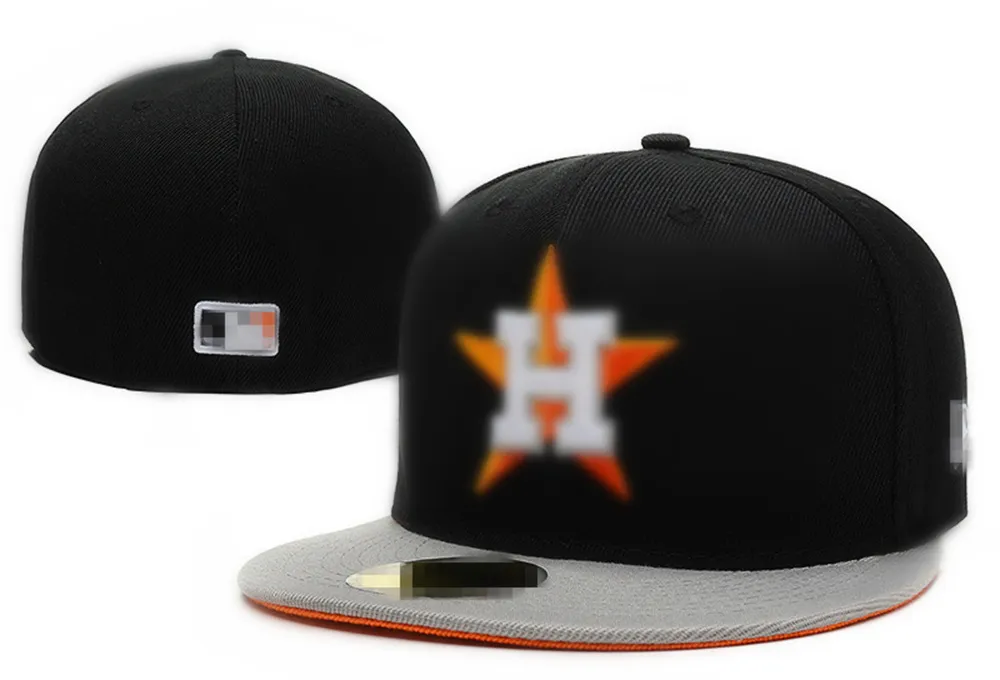 2024 NIEUWE Designer Maat Klassieke Fitted caps Houston H Hat Baseball Hoeden Volwassen Honkbalteam Heren en Dames Volledig gesloten Ingerichte maat f1