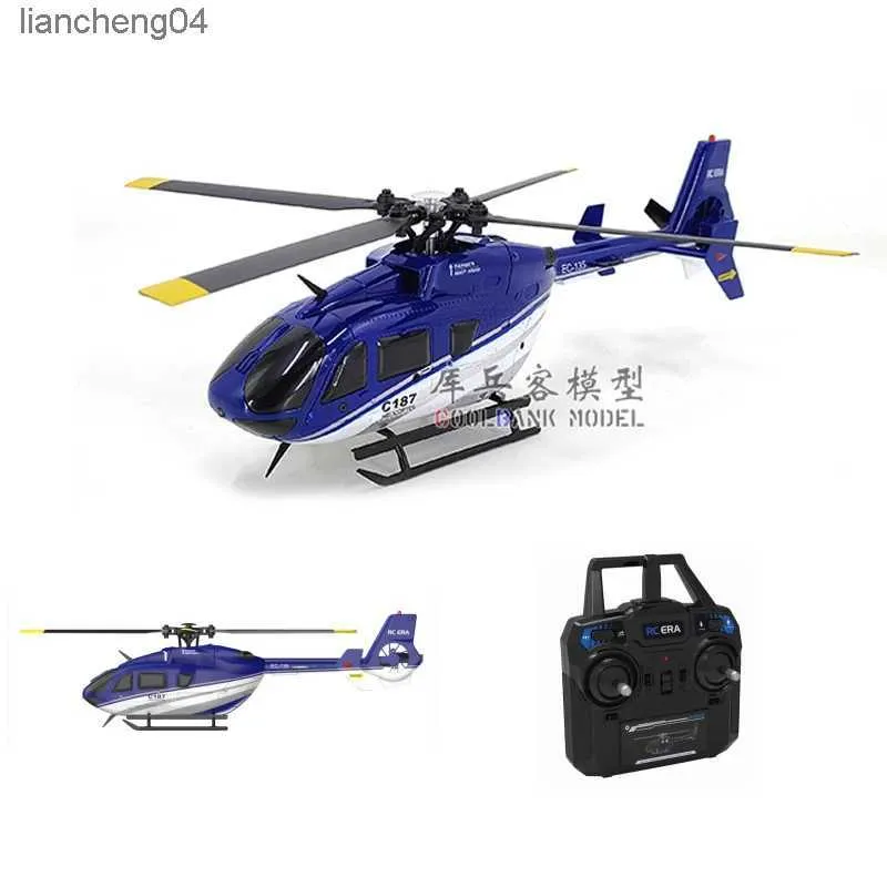 Electric/RC Aircraft rc helicopter C187 EC135 Remote control aircraft Single propeller without aileron metal nose Low voltage alarm Runaway protectio