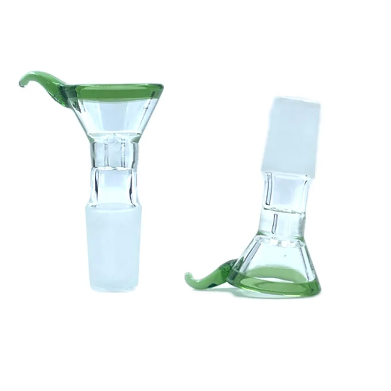 Bol d'accessoires pour fumer en verre avec écran de peigne, connexion à Joint mâle de 10mm 14mm 18mm