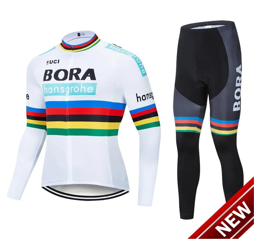 2021 Bora Team Fietsen Lange Mouwloze Jerseys Sets Wielertrui Gel Pad Fietsset Mtb Sobycle Ropa Ciclismo Heren Fietskleding2424819