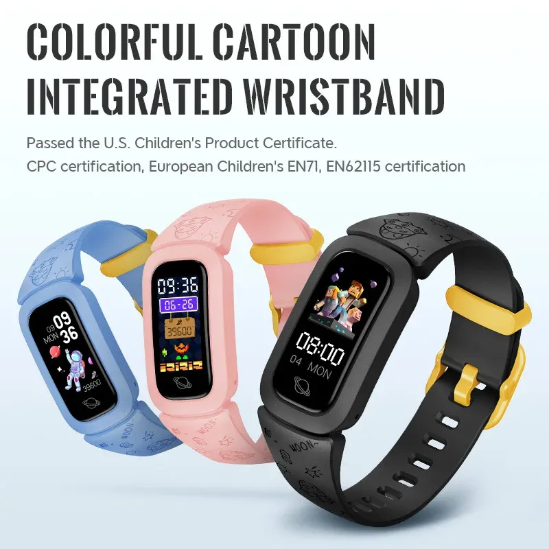 Chain Kids Smart Watch Smart Band Fitness Sports Blood Pomiar Pedometr Słuchaj Szybkość monitorowania inteligentnego zespołu dla Xiaomi Huawei