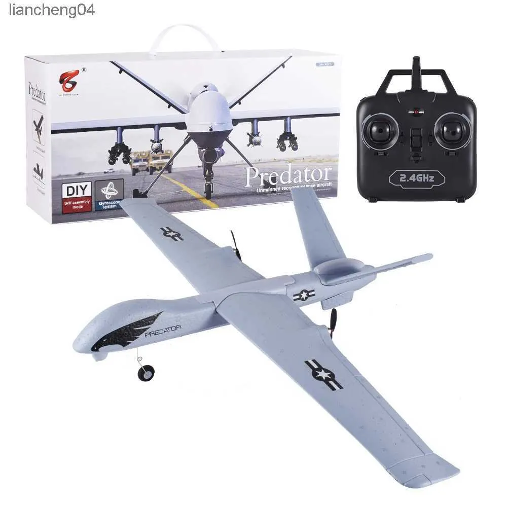 Avion électrique/RC modèle volant planeurs avion RC 2.4G 2CH Predator Z51 télécommande avion RC envergure mousse lancer à la main planeur jouets avions