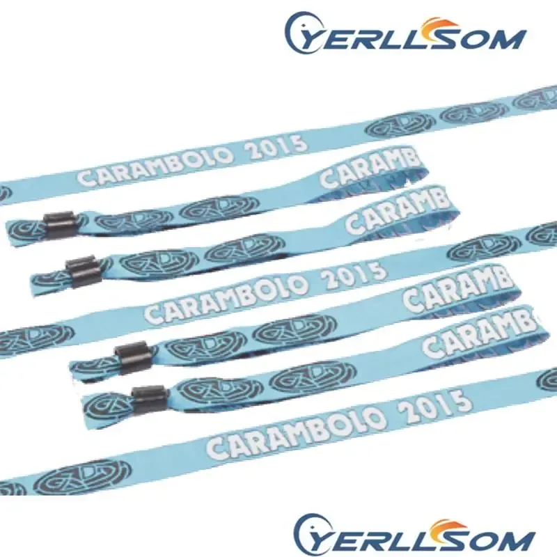 Браслеты YERLLSOM 300 шт./лот, высококачественный индивидуальный тканевый браслет с персональным логотипом для мероприятий FW052501