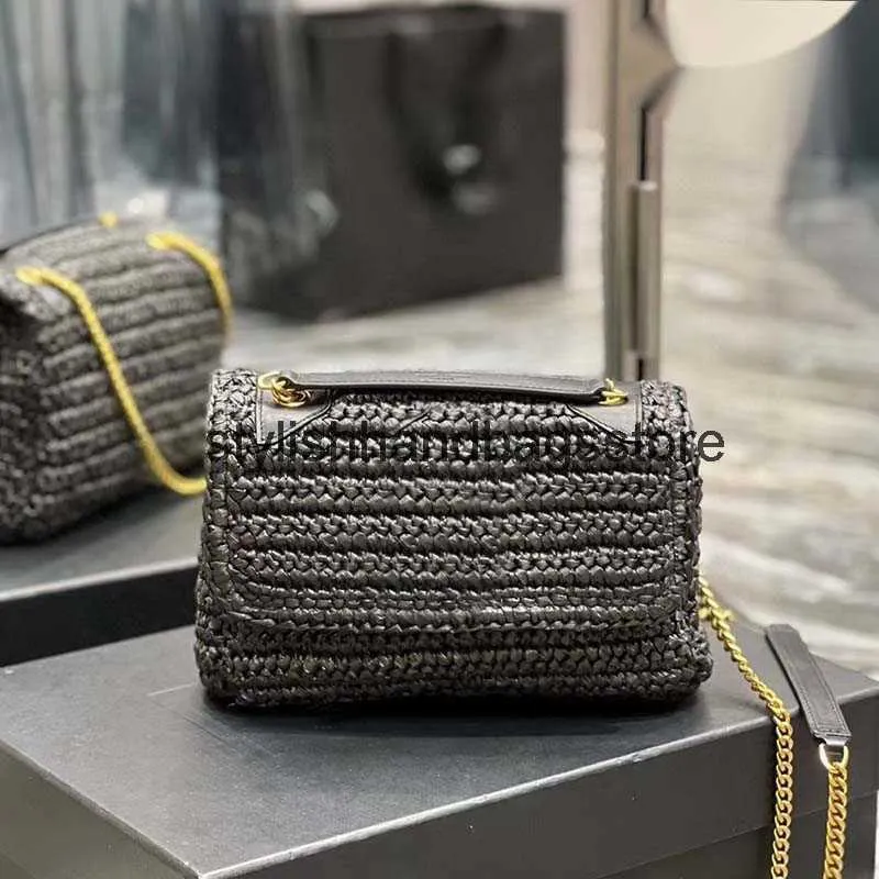 Bolsos de hombro Bolso Beac Diseñador ig calidad leaterTop superior Mujer Paja fasion lujo Beac vacaciones tejido bolsas de mensajero de un solo alma witH24221