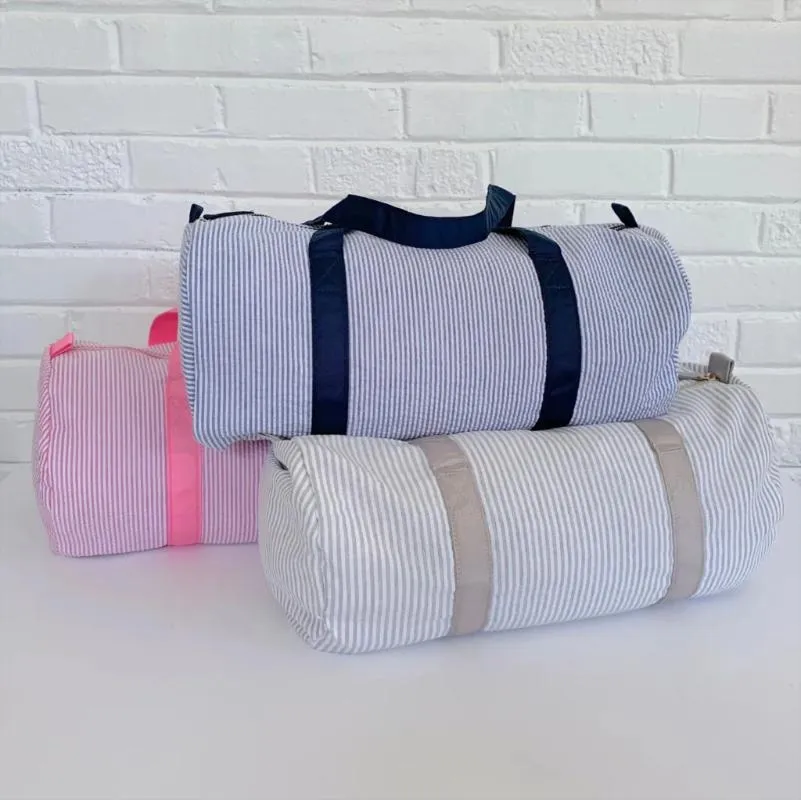 Sacs polochons Sac de week-end pour enfants Drop 1PC RTS Seersucker Duffle Totes Voyage DOM10314194