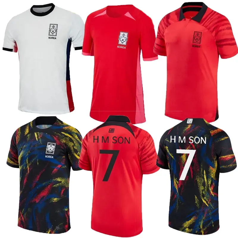 2023 Maillot de football de Corée du Sud 22/23/24 Accueil Rouge SON KIM HWANG LEE JEONG SUNG LEE KWON Chemise de l'équipe nationale Uniforme de football