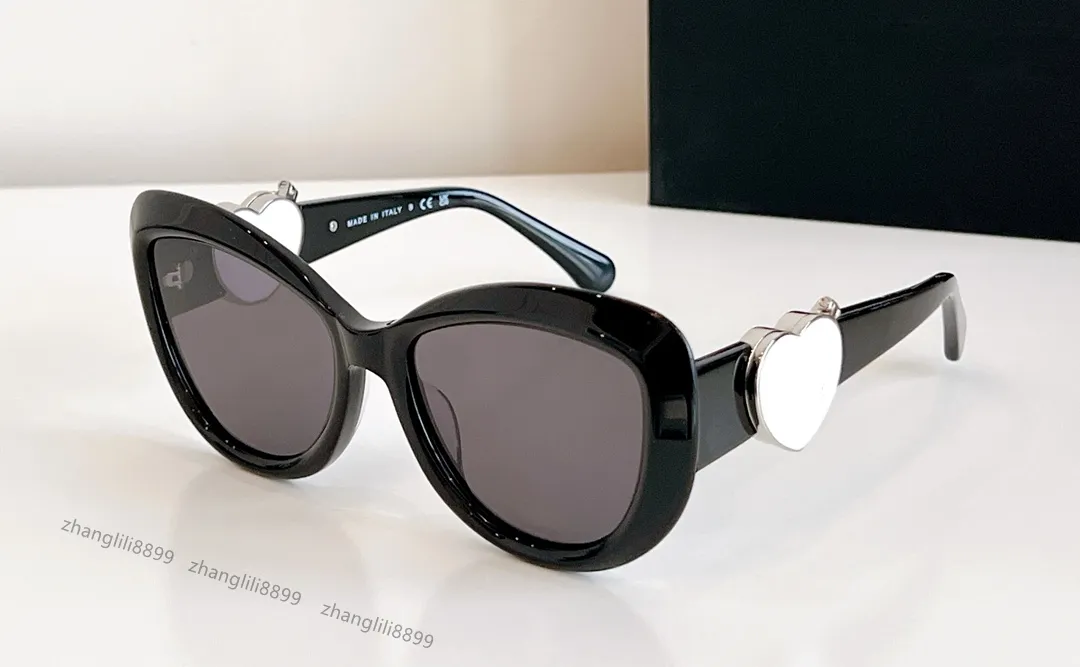 Occhiali da sole firmati di marca di lusso per donna Estate CAT EYES stile anti-ultravioletto CH5517 Piastra retrò ovale full frame occhiali moda scatola casuale