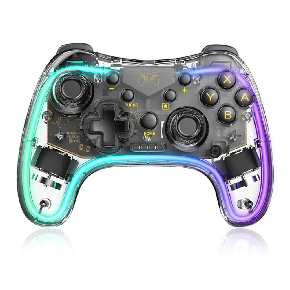 Gamepads Kablosuz Oyun Joystick Denetleyicisi Bluetooth Nintendo Switch/Lite/Switch OLED için ayarlanabilir LED ve uyandırma işlevi