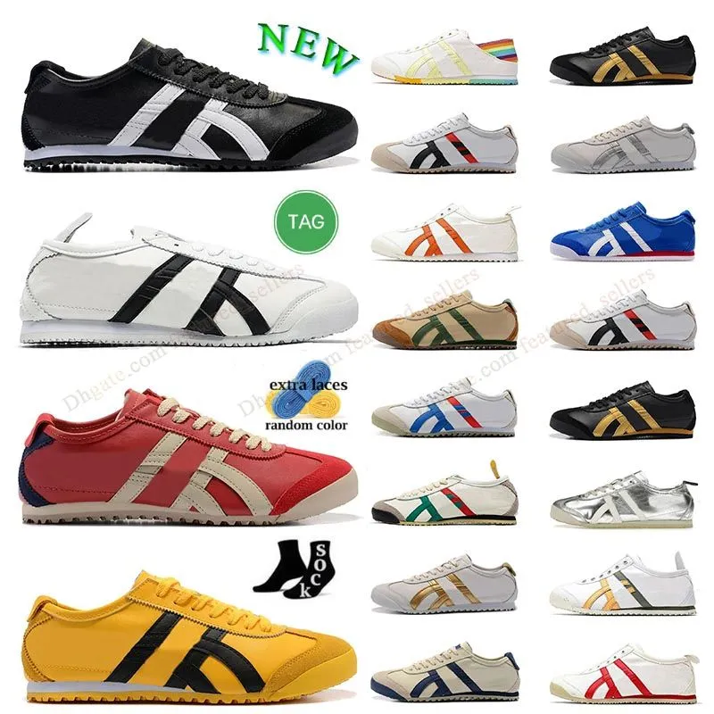 Onitsukass Japan Tiger Mexico 66 Sneakers Lifestyle Sneakers Women Men Projektanci Buty płócienne czarny biały niebieski czerwony żółty beżowy mody mody Low Trainers Womens