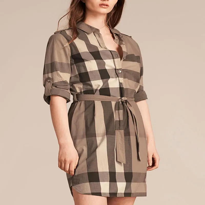 Fashion slim classic Silm blouses dress 23SS dress women's minimalist 5 colors