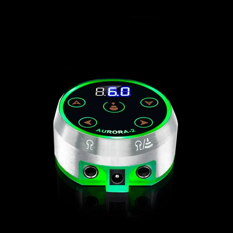 Датчики 2019 Профессиональный мини-Aurora Ii Led Tattoo Power Supply Black/sier EU Us Au Plug