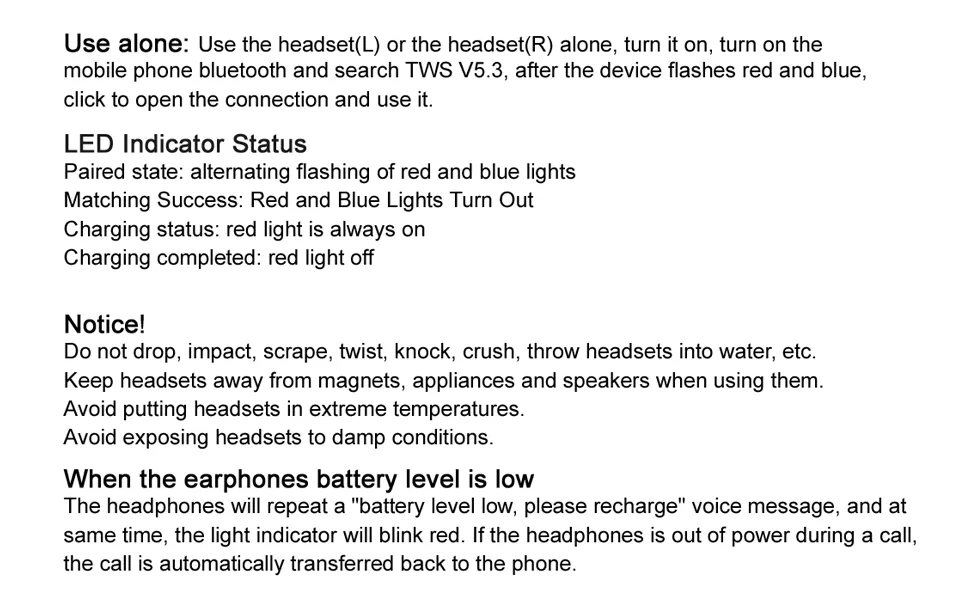 Bluetooth Wireless Earbud