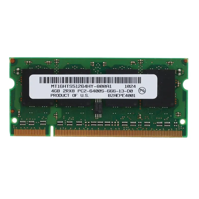 Equipments 4GB DDR2 Laptop Ram 800Mhz PC2 6400 SODIMM 2RX8 200 Pins for Intel AMD Laptop Memory with GL40 GM45 GS45 PM45 PM65