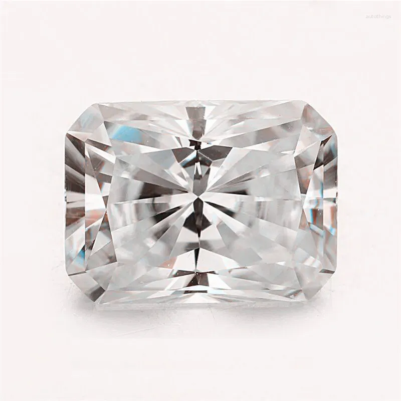 Löst diamanter toppkvalitetstrålning klippt moissanite d färg 5.5 karat 9 11mm labodling ser ut som diamon 3ex VVS för ringarmbandhalsband