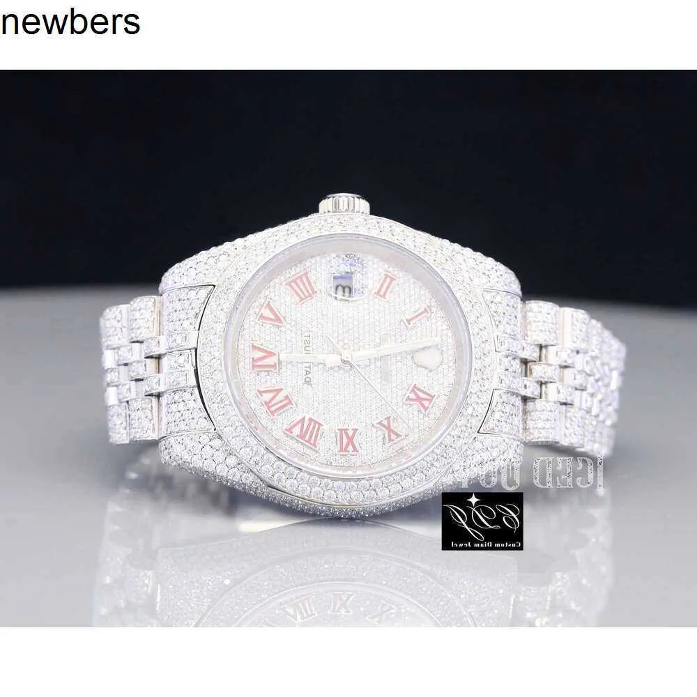 SuperClone Ap Diamond Diamonds Watch Pass Test Movimento al quarzo vvs Iced Out Sapphire SRQG Out Moissanite Diamond Watch Orologio al quarzo in acciaio Hip HoLQ01