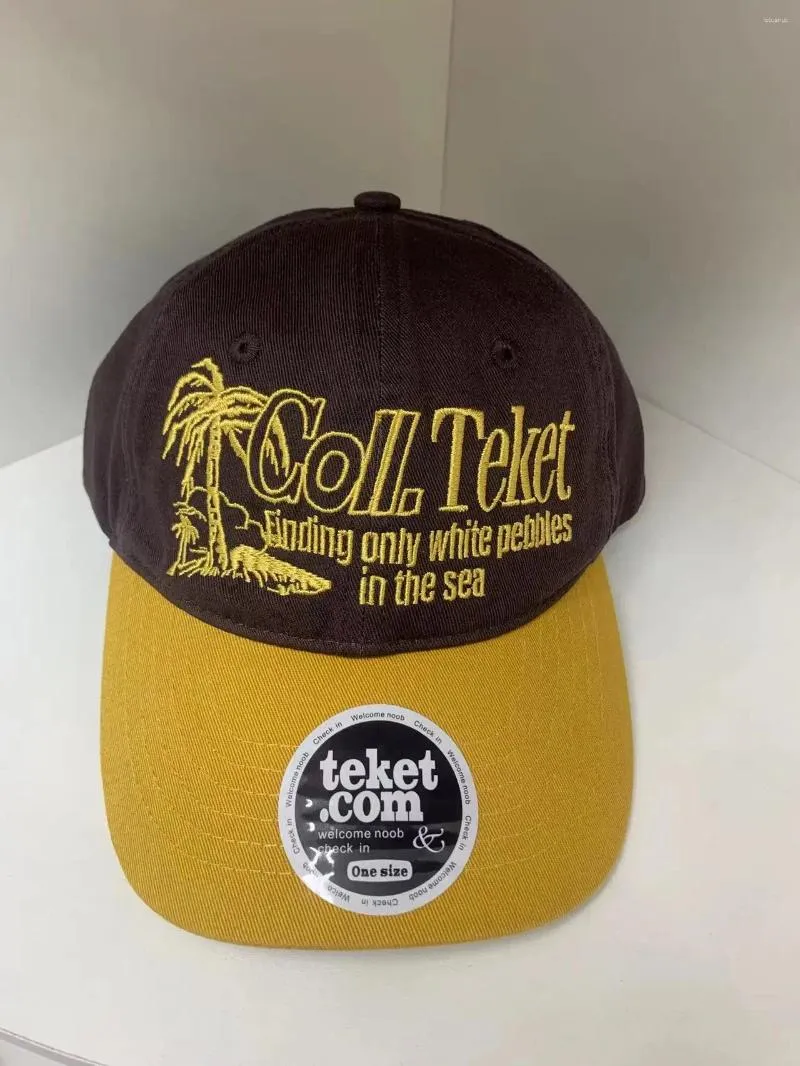 Ball Caps Luxury 2024 Coll Teket Palm in the Sea Brown męski czapka kapelusz snapback Casquette Baseball Hats Casual #274