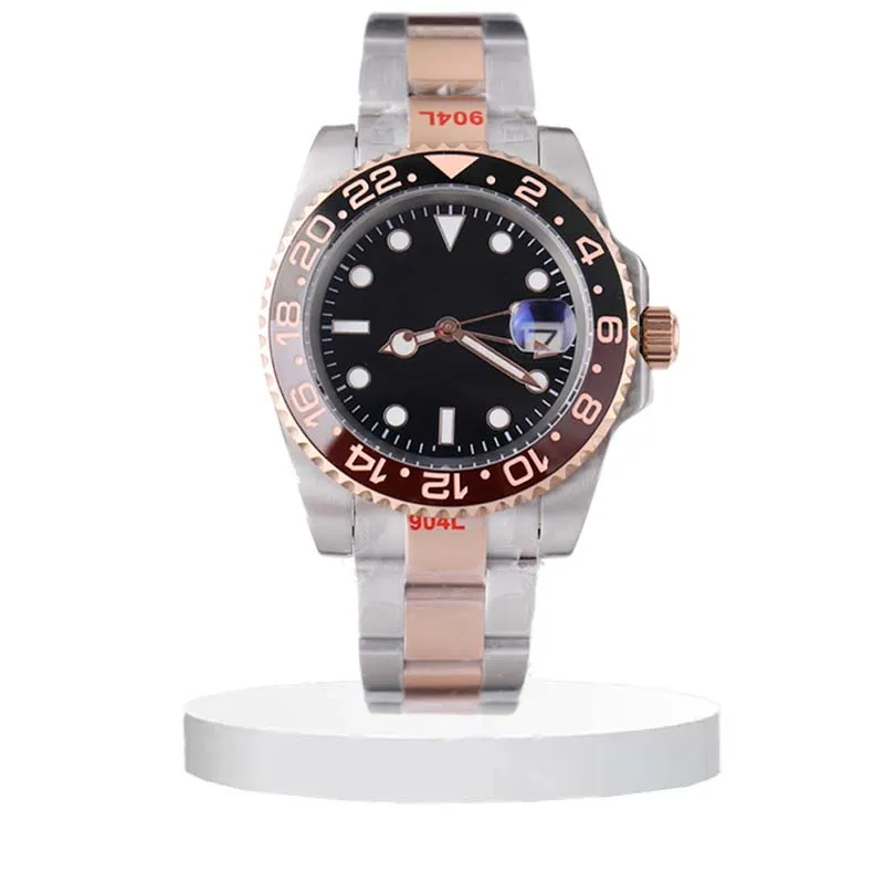 Luxury Classic Watch Lux Men's Watch Designer Watchs Mechanical Automatic Wristwatch Fashion Folding Buckle Hardlex 904l rostfritt stål Remsurer Montre Homme