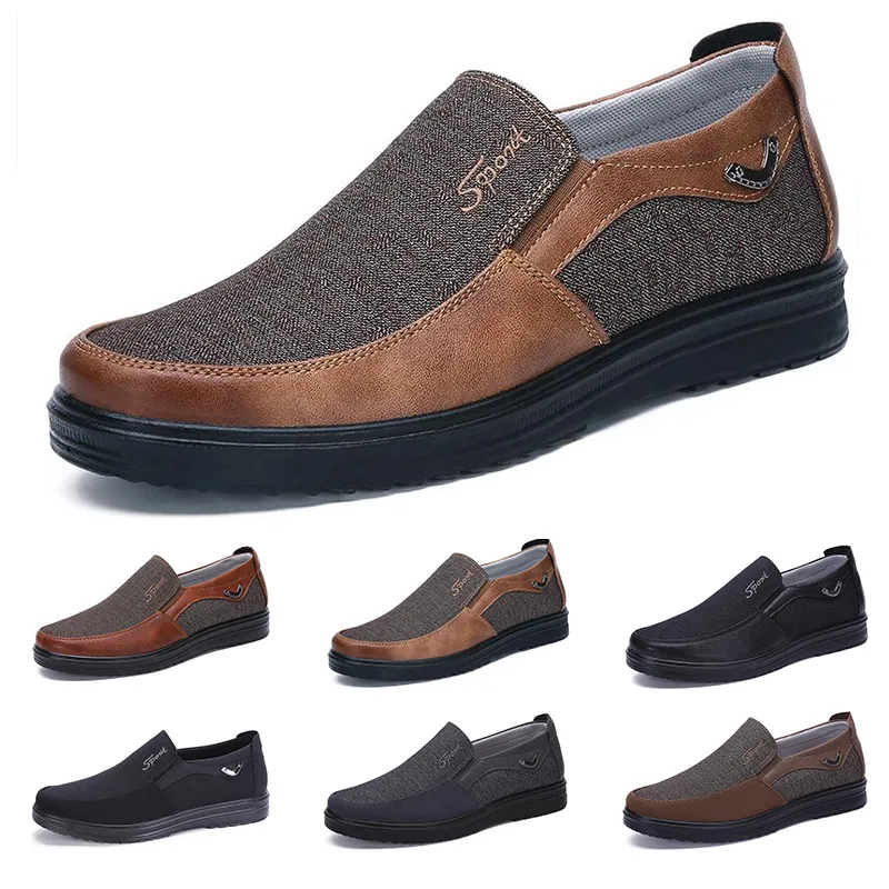 Nouvelle mode classique décontracté printemps et automne chaussures d'été chaussures pour hommes chaussures basses affaires semelle souple chaussures glissantes semelle plate chaussures en coton pour hommes-9