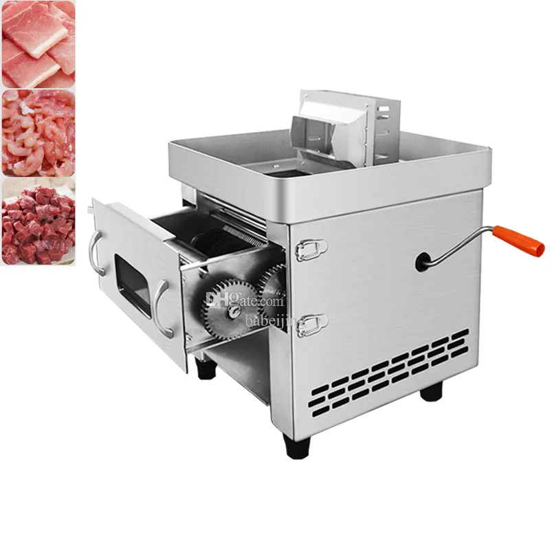 Electric Manual Dual-use Meat Cutter Pull-out Blade Shred Slicer Dicing Machine Commercial Meat Cutting Machine